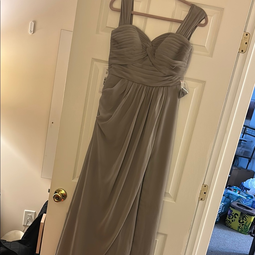 Azazie Strapless Gown Ruched Sweetheart